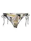 Pucci Marmo-print Bikini Bottom In Green
