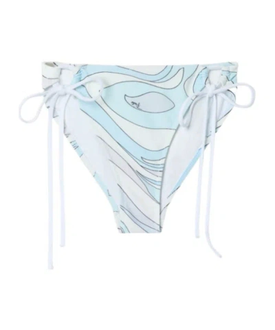 Pucci Marmo Print Bikini Bottom In White