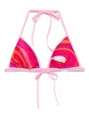 Pucci Marmo-print Bikini Top