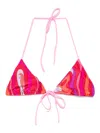 Pucci Marmo-print Bikini Top