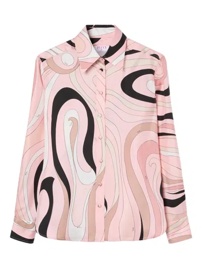 Pucci Marmo-print Button-up Shirt