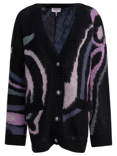 PUCCI PUCCI MARMO PRINT CARDIGAN