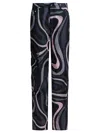 Pucci Marmo Print Cargo Pants In Black