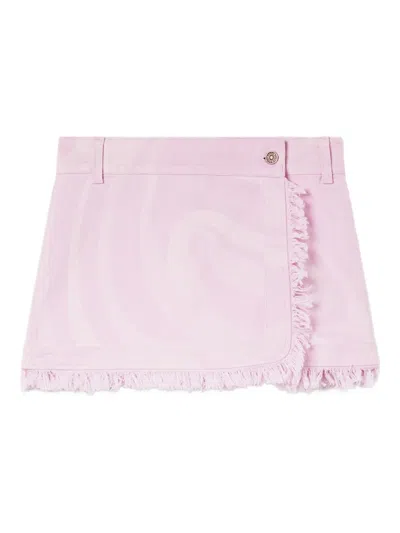 Pucci Marmo-print Denim Skirt In Multi