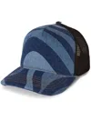Pucci Marmo Print Cap In Blue