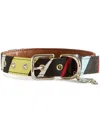 Pucci Marmo-print Dog Collar In Black