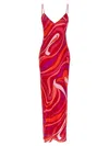 Pucci Marmo Printed Silk Crepe De Chine Maxi Dress