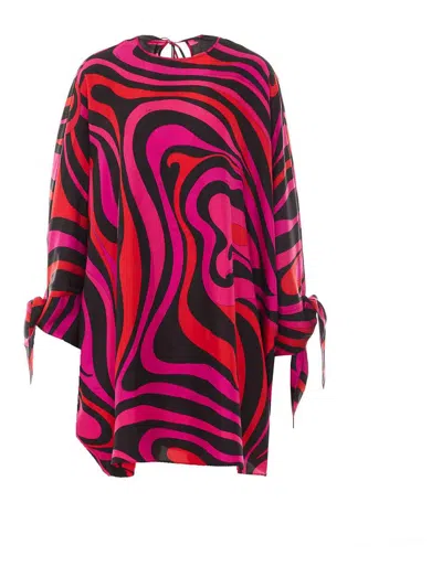 Pucci Marmo Print Dress In Multi