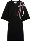 Pucci Marmo-print Dress In Schwarz