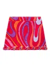 Pucci Marmo-print Embroidered Mini Skirt In Pink