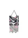 Pucci Marmo-print Folded Shoulder Bag In Schwarz