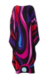 Pucci Kaftan Long Dress In Multicolour
