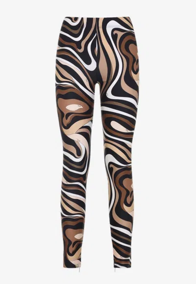 PUCCI MARMO PRINT LEGGINGS
