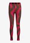 Pucci Marmo Legging Sheer Pattern Stretch Pants In Multi