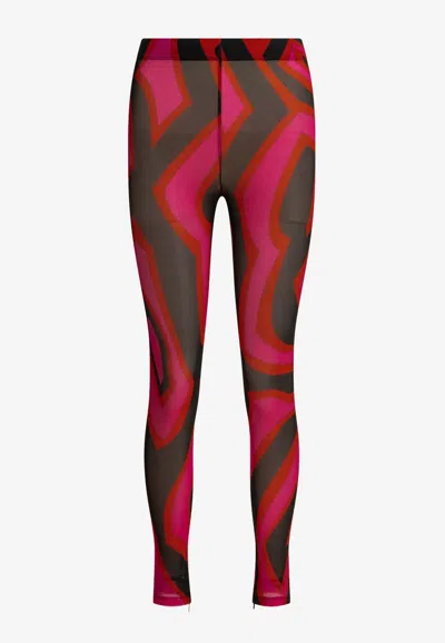 PUCCI MARMO PRINT LEGGINGS
