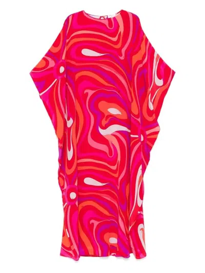 Pucci Seidenkleid Mit Marmo-print