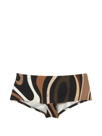 Pucci Marmo-print Mini Shorts In Multi