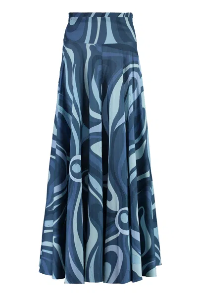 Pucci Marmo-print Muslin Skirt