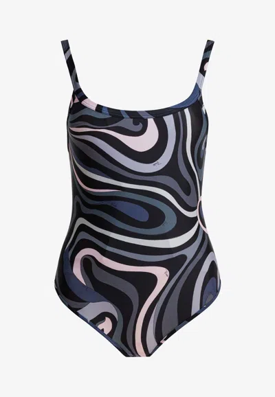 PUCCI MARMO PRINT ONE-PIECE SWIMSUIT