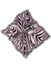 Pucci Marmo-print Scarf In Pink