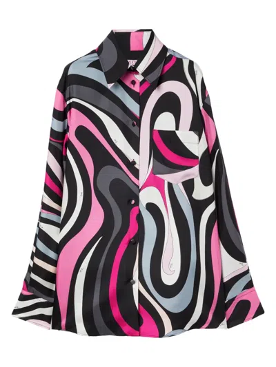 Pucci Marmo-print Shirt In Printed