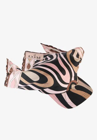 Pucci Marmo-print Cap In Black