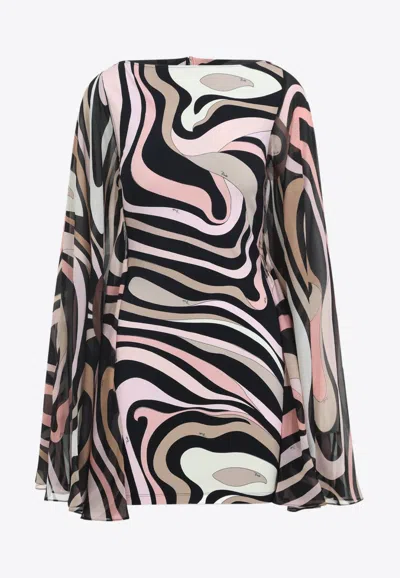 PUCCI MARMO PRINT SILK KAFTAN