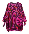 Pucci Marmo Print Silk Kaftan In Multi