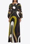 Pucci Marmo Silk Twill Kaftan