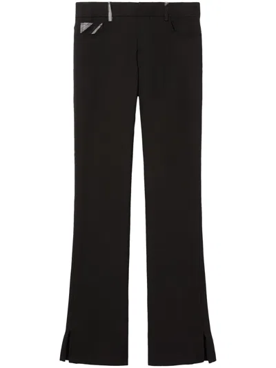 Pucci Marmo-print Straight-leg Trousers In Black