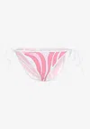 Pucci Marmo Print String Bikini Bottom In Pink