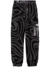 Pucci Marmo-print Track Pants In Black