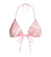 Pucci Marmo Print Triangle Bikini Top