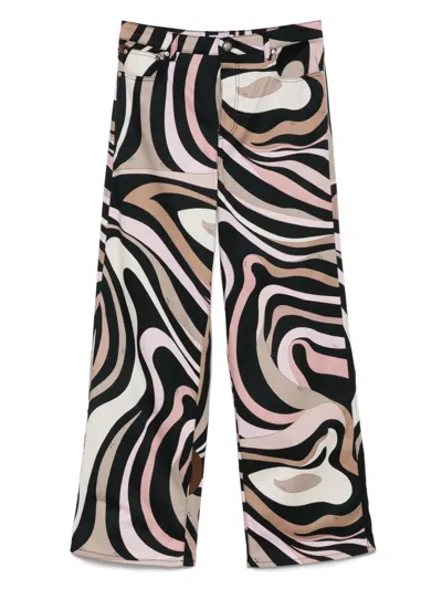 PUCCI MARMO-PRINT STRAIGHT-LEG TROUSERS
