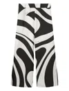 Pucci Marmo-print Trousers In White