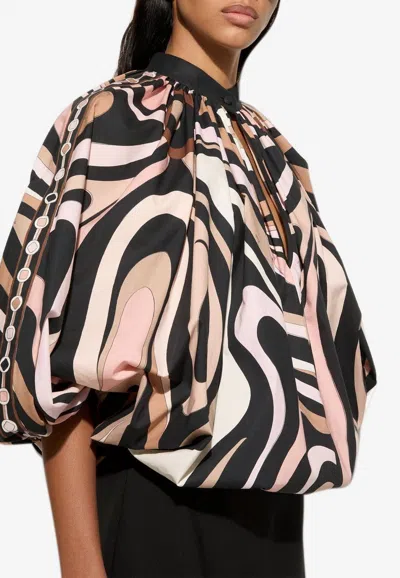 Pucci Marmo Print Voluminous Top