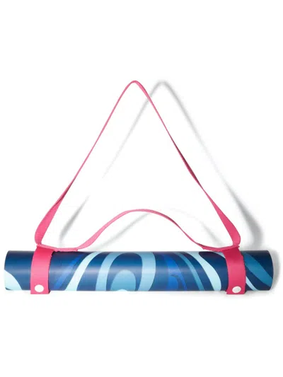 Pucci Marmo-print Yoga Mat In Blue