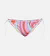 Pucci Marmo Printed Bikini Bottoms In Multicoloured