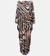 Pucci Marmo Printed Off-shoulder Beach Cover-up
