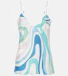 PUCCI MARMO PRINTED SILK TWILL CAMISOLE