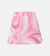 Pucci Marmo Silk Miniskirt