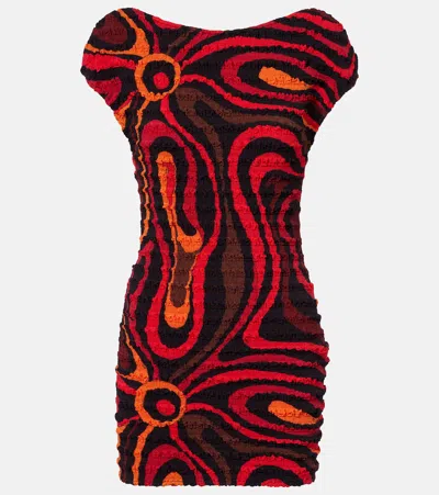 Pucci Marmo Print Shibori Mini Dress In Multi