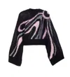 Pucci Embroidered Mohair Blend Oversize Sweater In Black