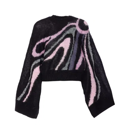 Pucci Marmo Texture Sweater In Pink