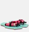 Pucci Bedruckte Sandalen In Rosa/marrone