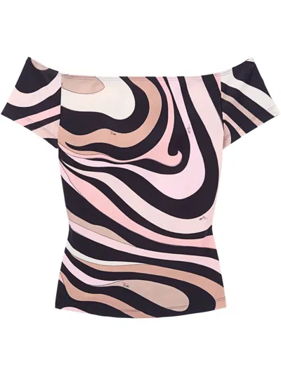 Pucci Marmo Top In Black