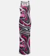 Pucci Long Dress Woman In Multicoloured