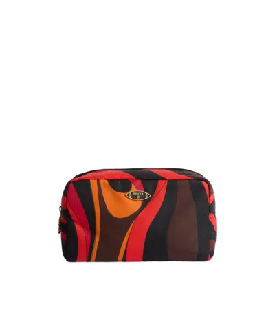 Pucci Marmo-print Big Beauty Case In Multi