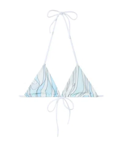 PUCCI MARMO-PRINT BIKINI TOP
