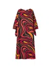 Pucci Marmo-print Embroidered Kaftan In Multi